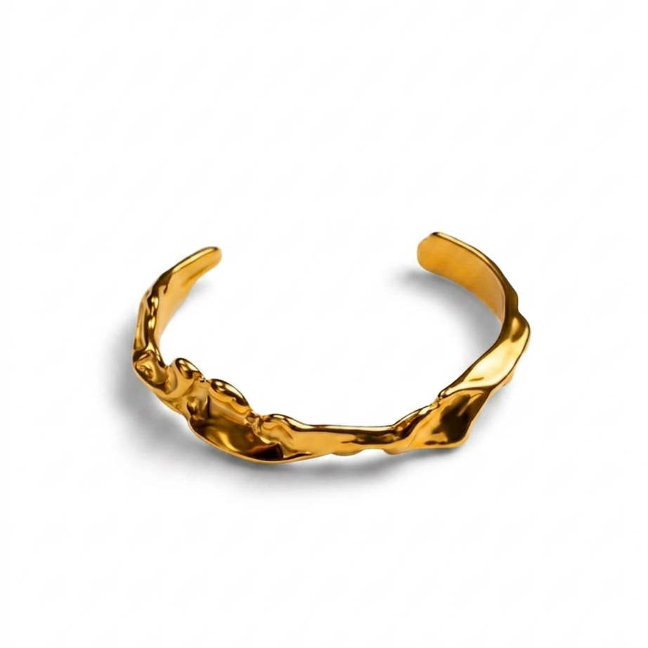 Melted Gold Cuff