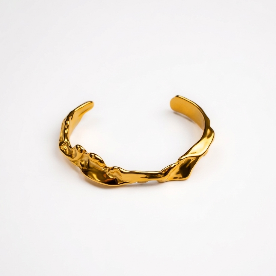 Melted Gold Cuff